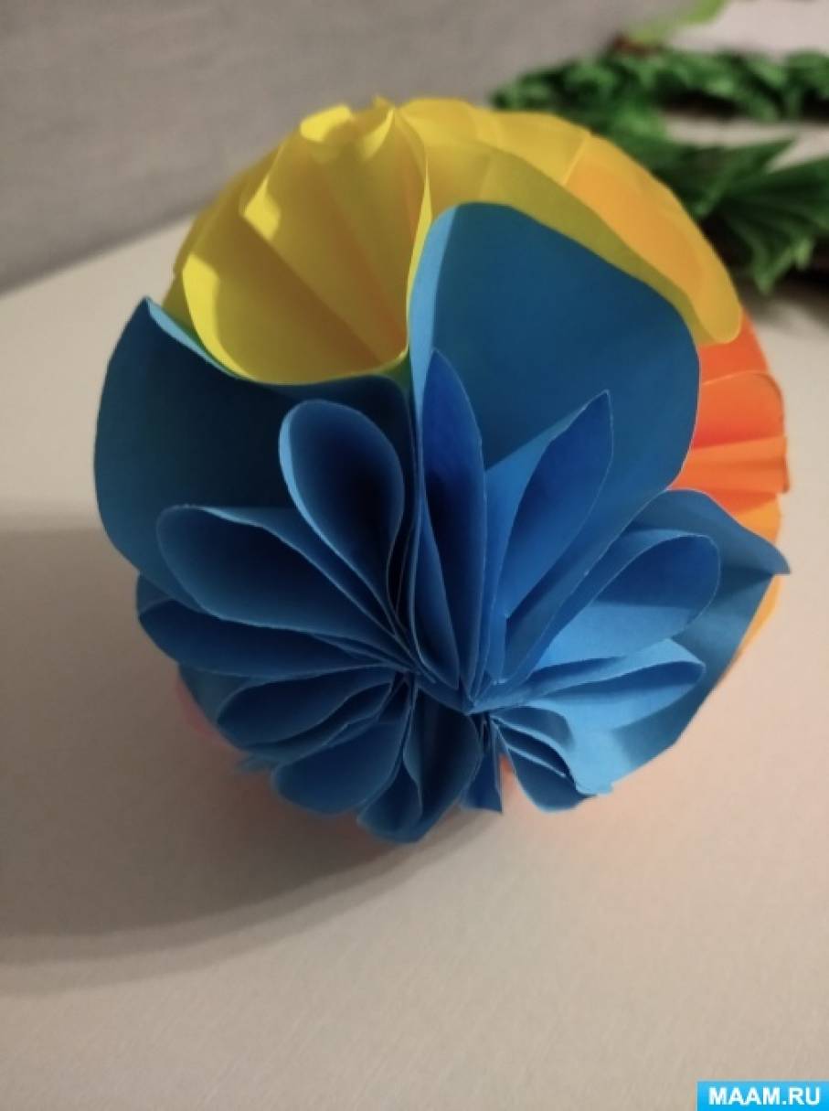 Мастер-класс «Елочный шар. Оригами». Видео