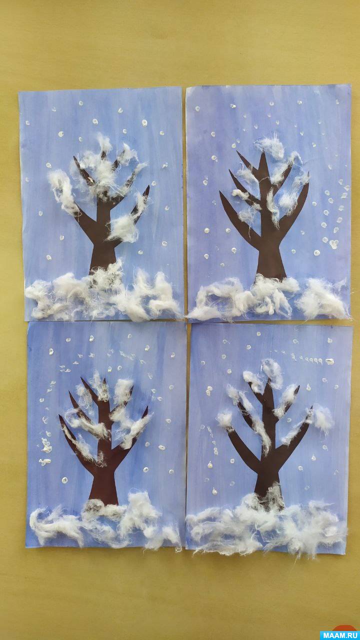 Как нарисовать зимнее дерево поэтапно 4 урока | Зимние деревья, Дерево, Стволы деревьев