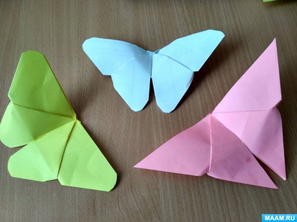 7 легких схем, как сделать бабочку из бумаги