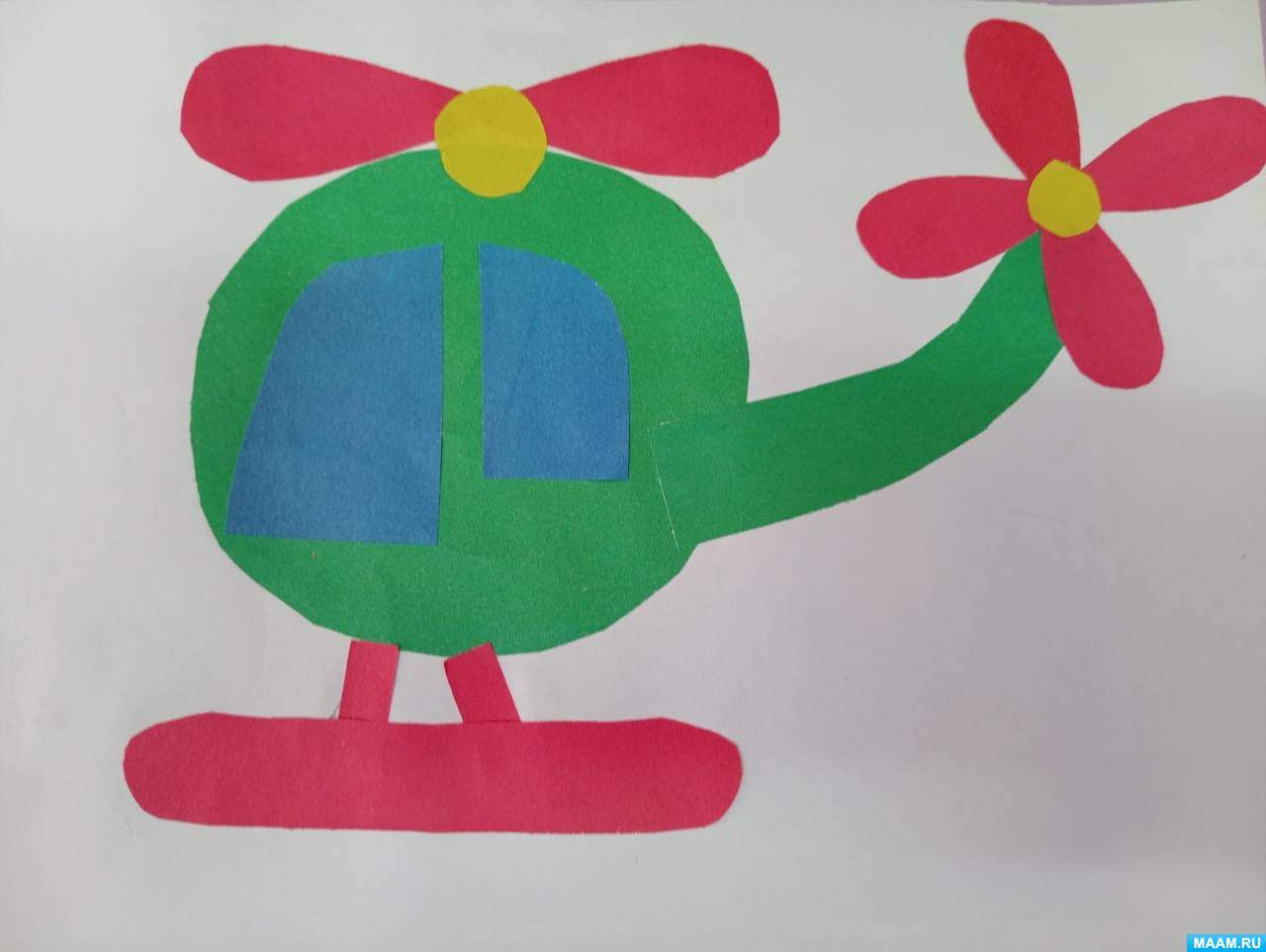 Объемная аппликация из цветной бумаги для детей от 5 лет. Самолеты