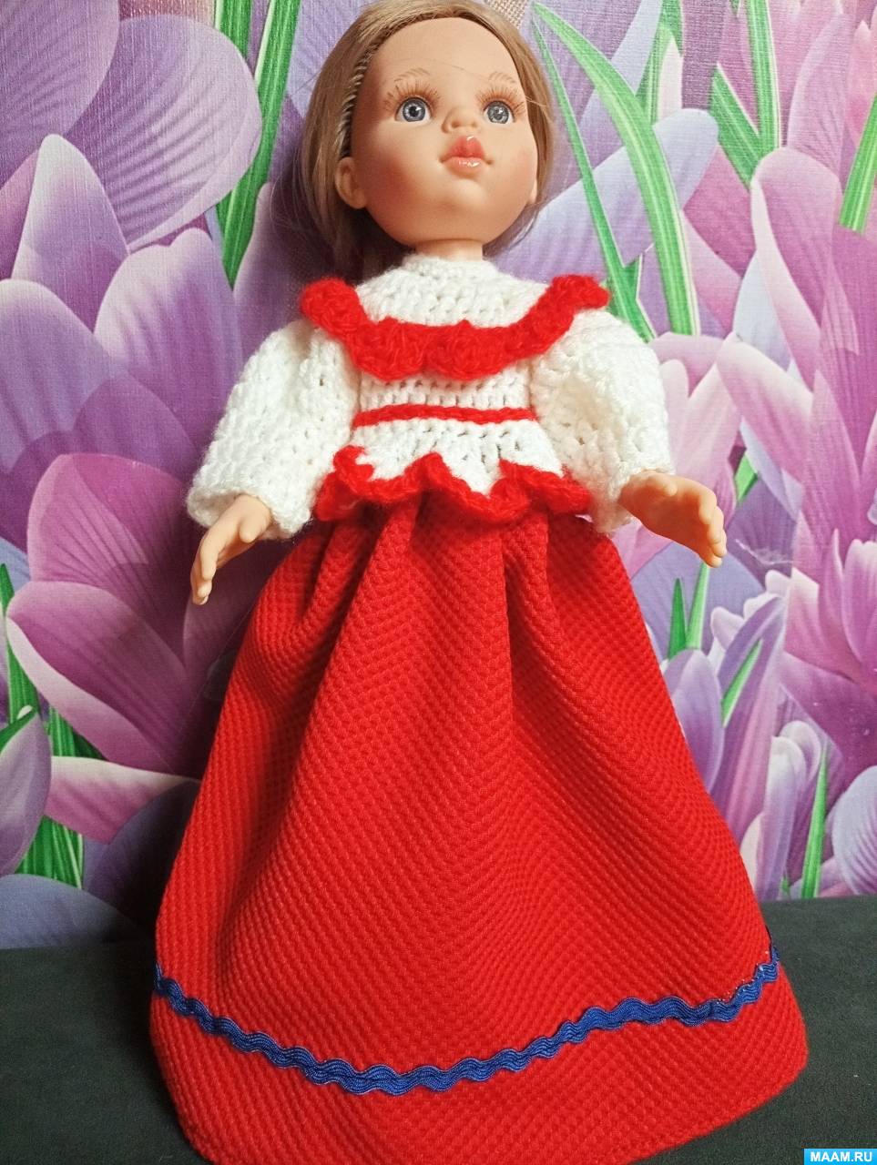 Нарядная юбка для куклы