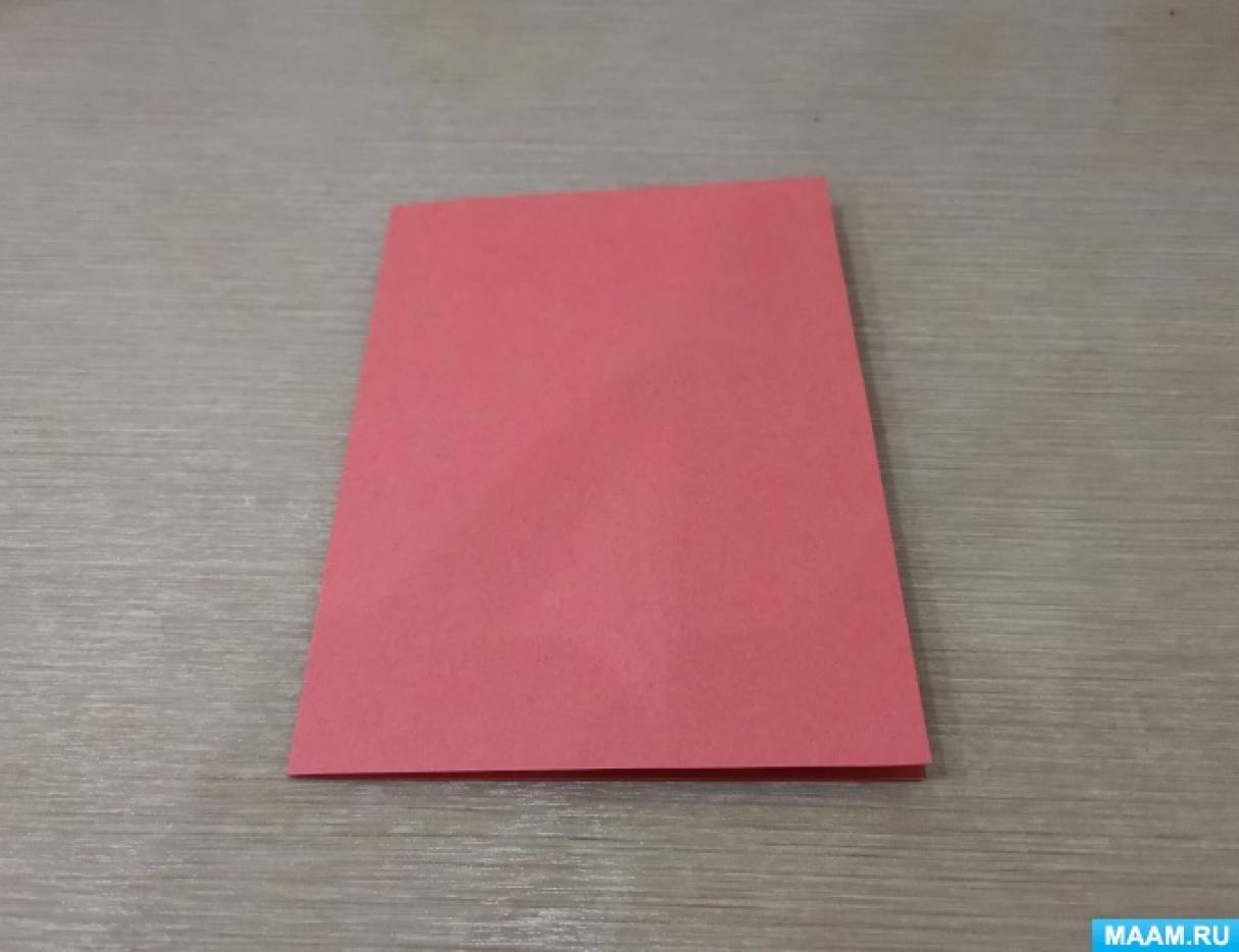 Открытка - РУБАШКА из листа бумаги формата А4