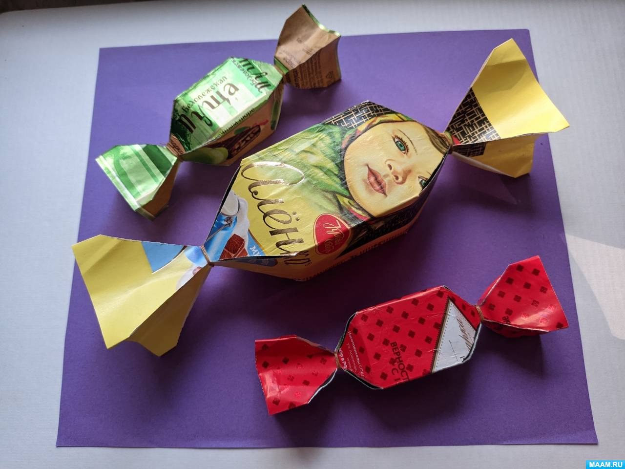 Оригами из конфетной обертки (43 фото)