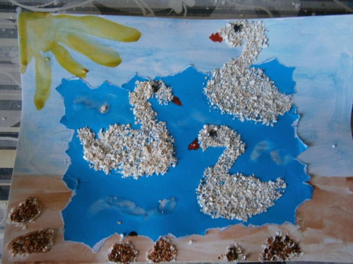 Мозаика из яичной скорлупы - поделки, сделанные руками детей | Рукоделие от А до Я | Дзен