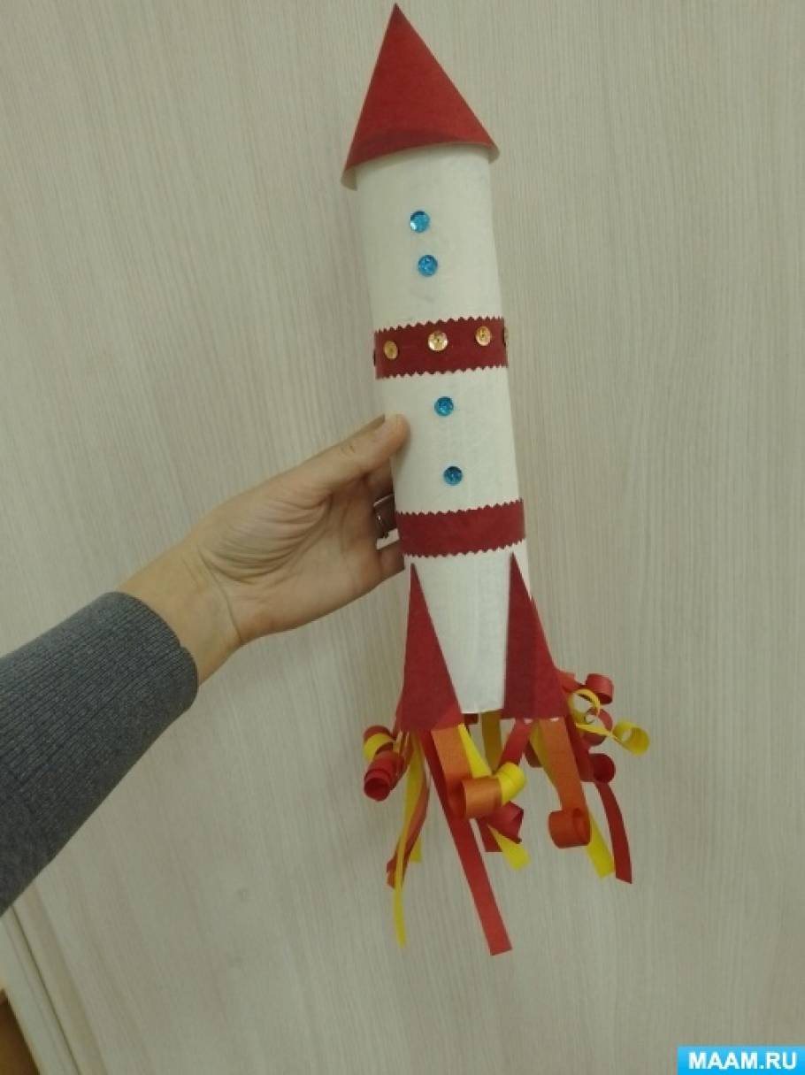 Оригами «Ракета». Летающая ракета из бумаги