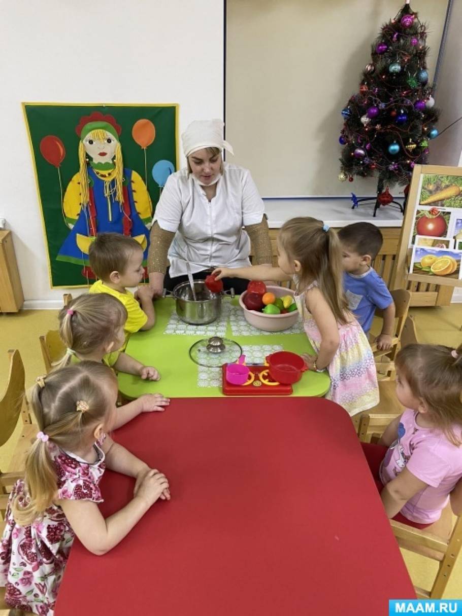 Гость в первой младшей группе «Повар» (3 фото). Воспитателям детских садов,  школьным учителям и педагогам - Маам.ру