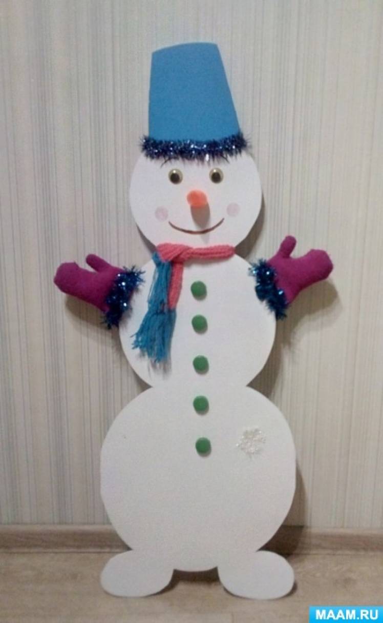 Снеговик своими руками поделка - 85 фото