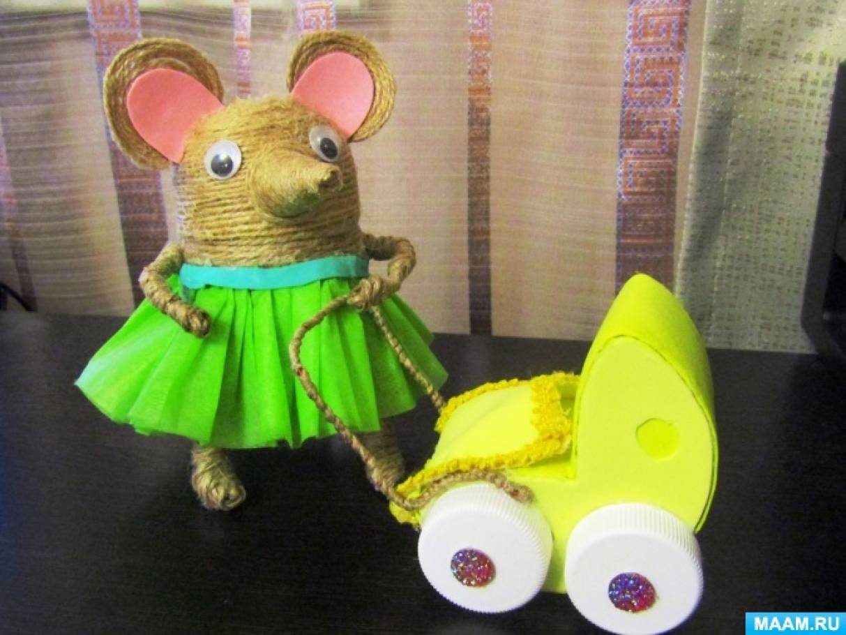 Мышка своими руками из ткани — Мастер класс для новогоднего настроения