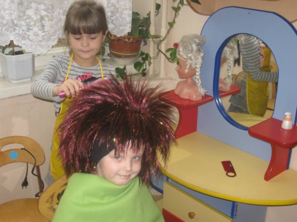 Прически для парикмахерской в детском саду