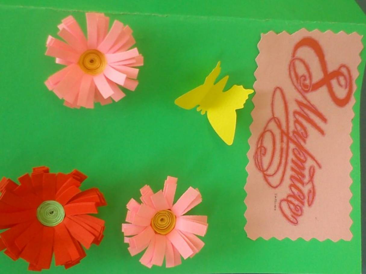 Цветы из квиллинга на 8 Марта — мастер-класс для детей (ФОТО, ВИДЕО)