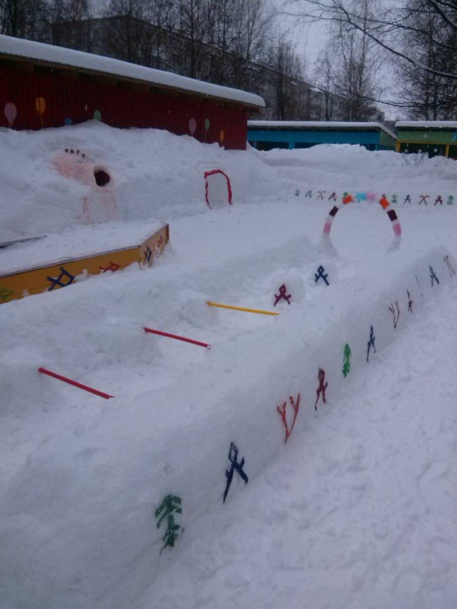 Оформление участка детского сада своими руками в зимний период. Мастер-класс с фото
