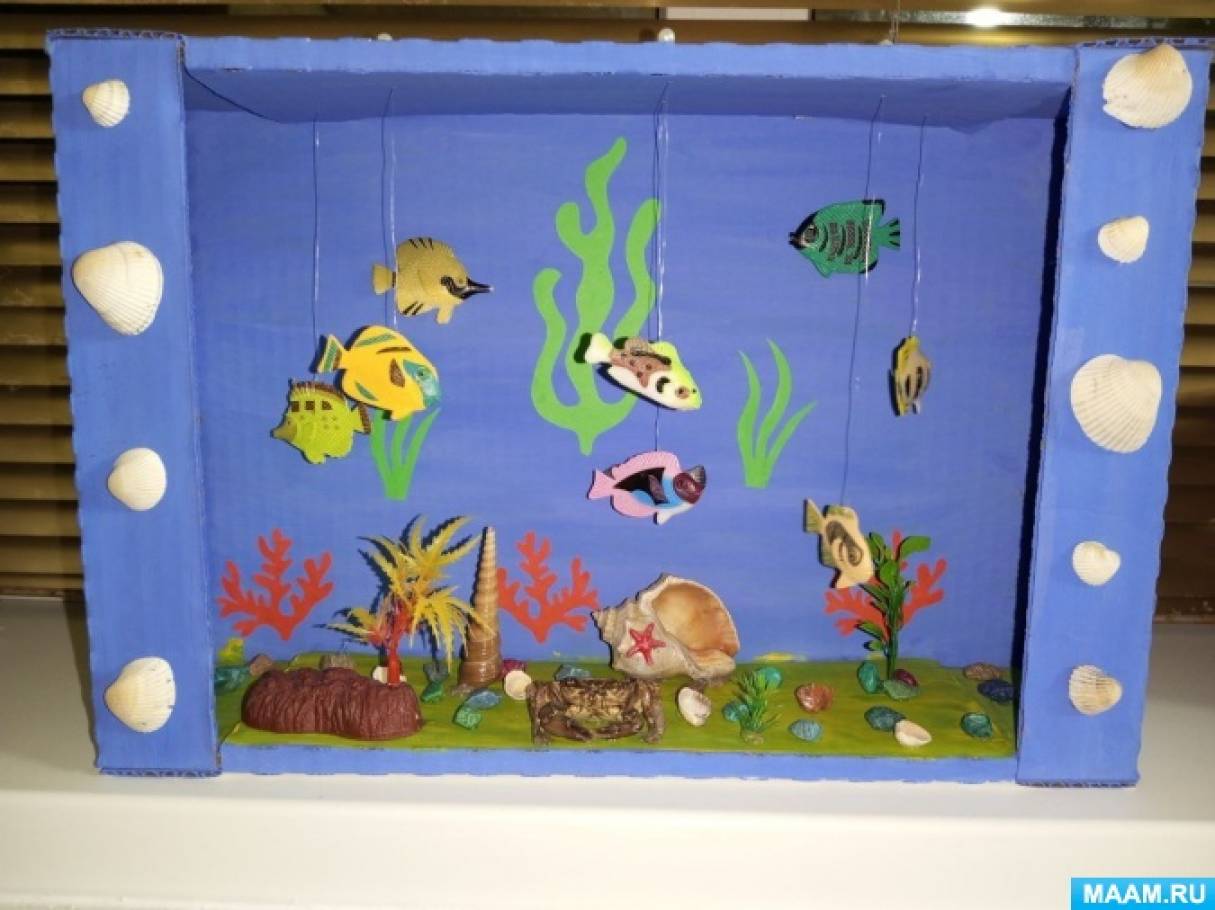 Поделки своими руками Поделка аквариум рыбки поделки из природных материалов Сайт поделок