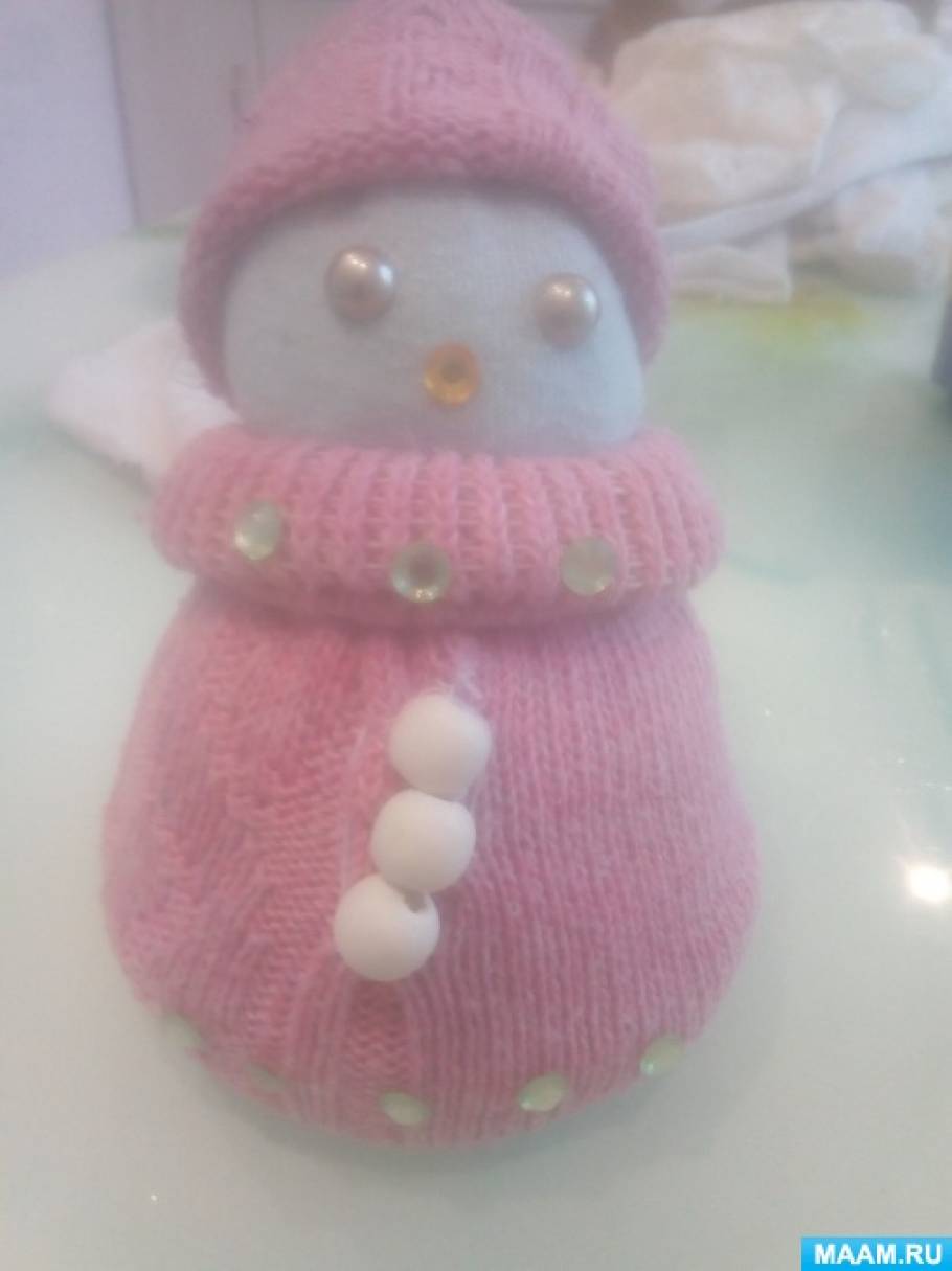 Снеговик из носка своими руками мастер класс. 3 варианта, как сделать снеговика из носка.