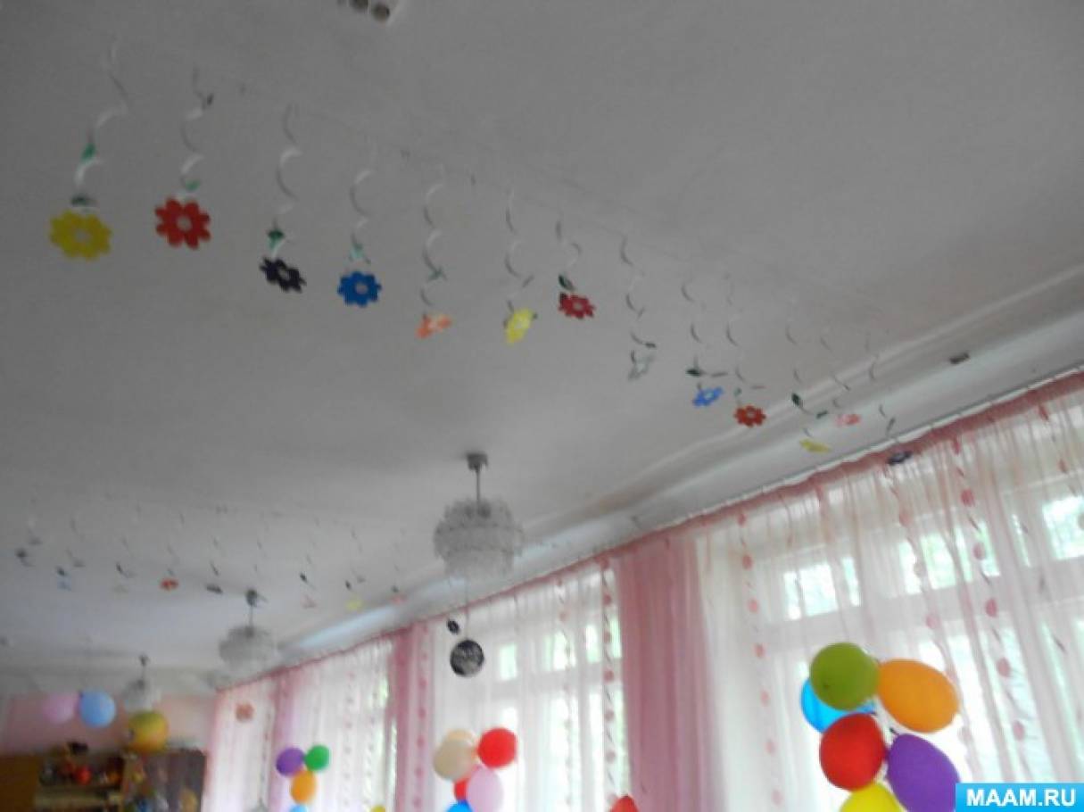 Оформление детского сада шарами