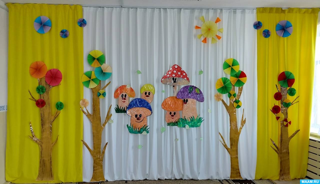 украшение актового зала на новый год в саду детском | Дзен