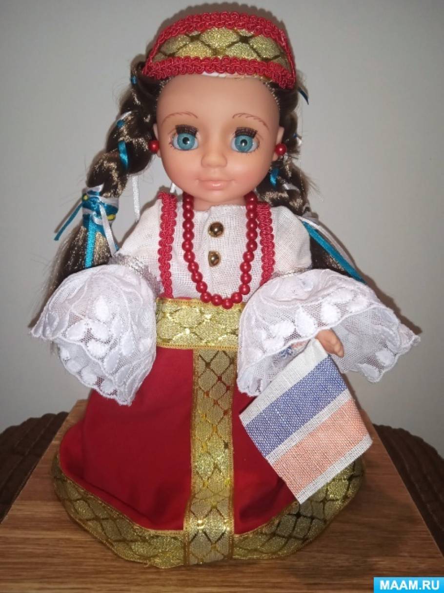 Шьем русский костюм для куклы. Часть 2: Мастер-Классы в журнале Ярмарки Мастеров
