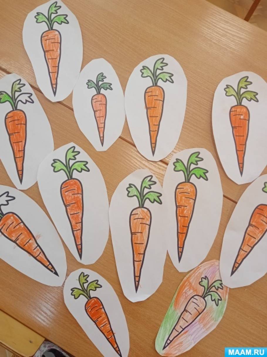 Пошаговые инструкции как сделать морковь своими руками из бумаги