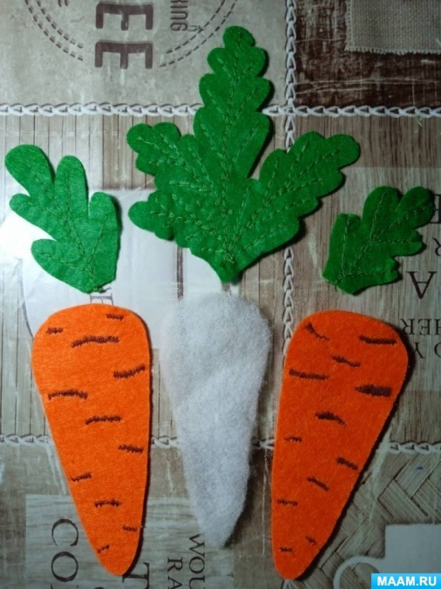 Морковь из картона и бумаги: поделки овоща в разных техниках