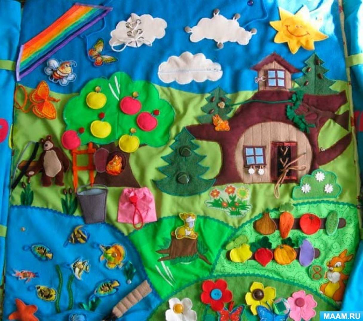 Многофункциональное панно для детей от 3 лет в детском саду «Круглый год»