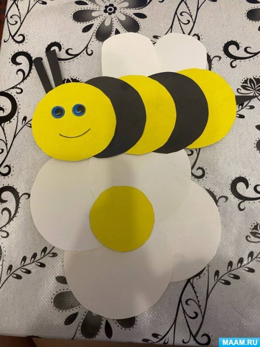 Поделка пчелка из бумаги