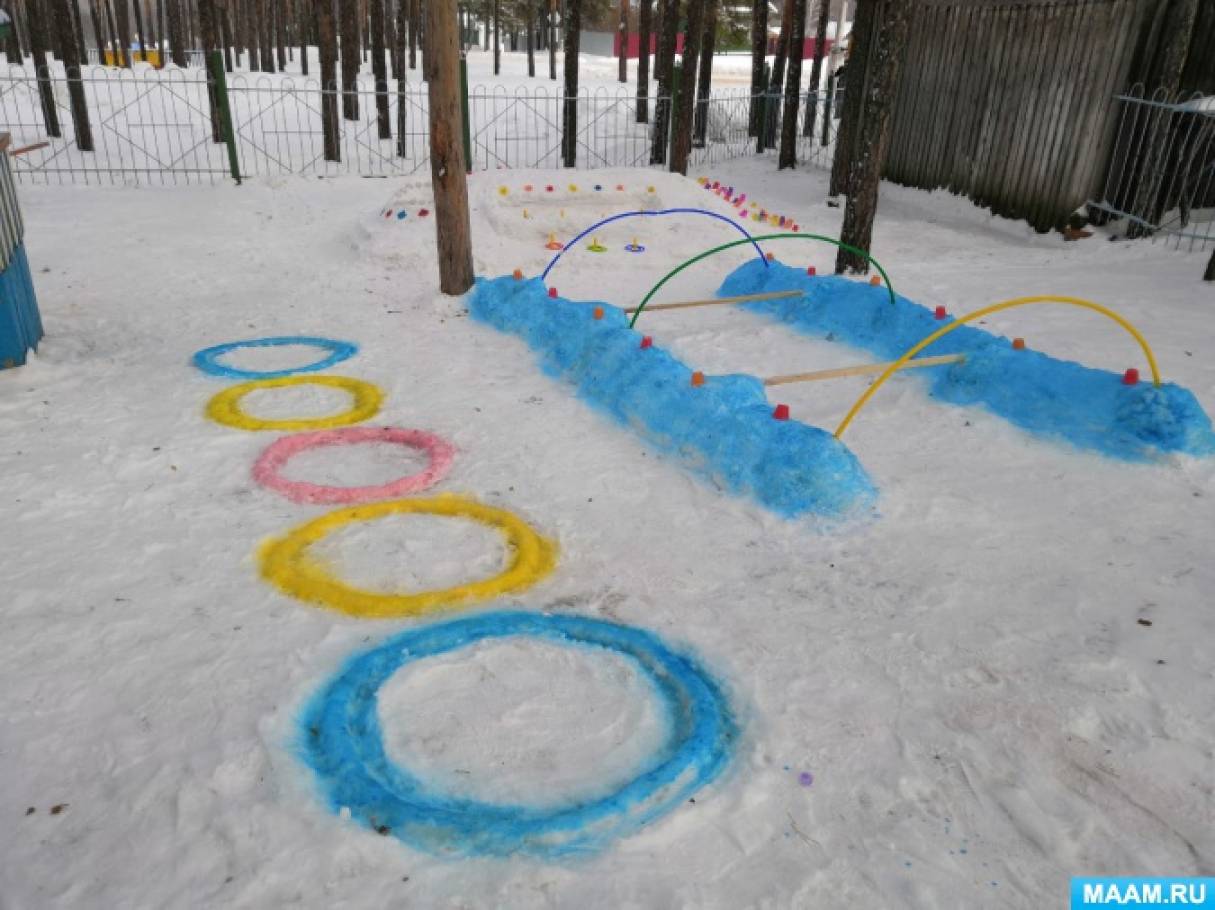 Снежные фигуры в детском саду фото - 78 картинок