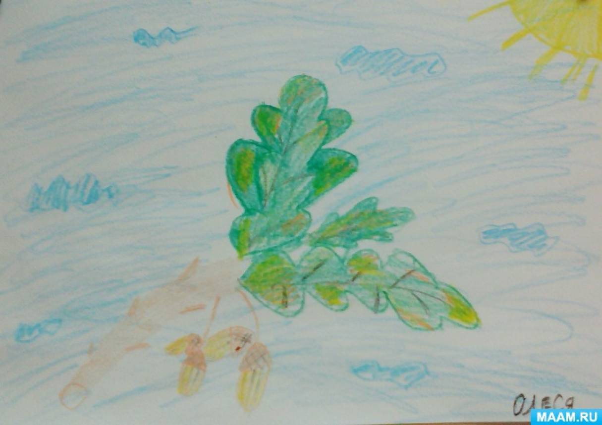 Конкурс детских рисунков с изображением деревьев, леса