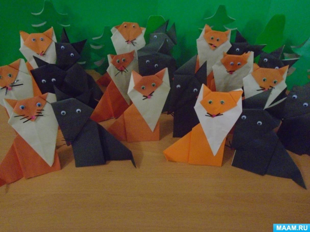 Проект в подготовительной к школе группе Страна оригами