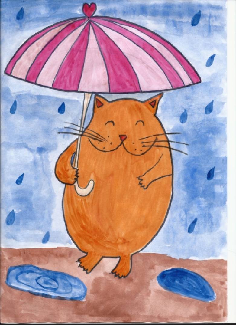 Зонтик раскраска для детей картинки