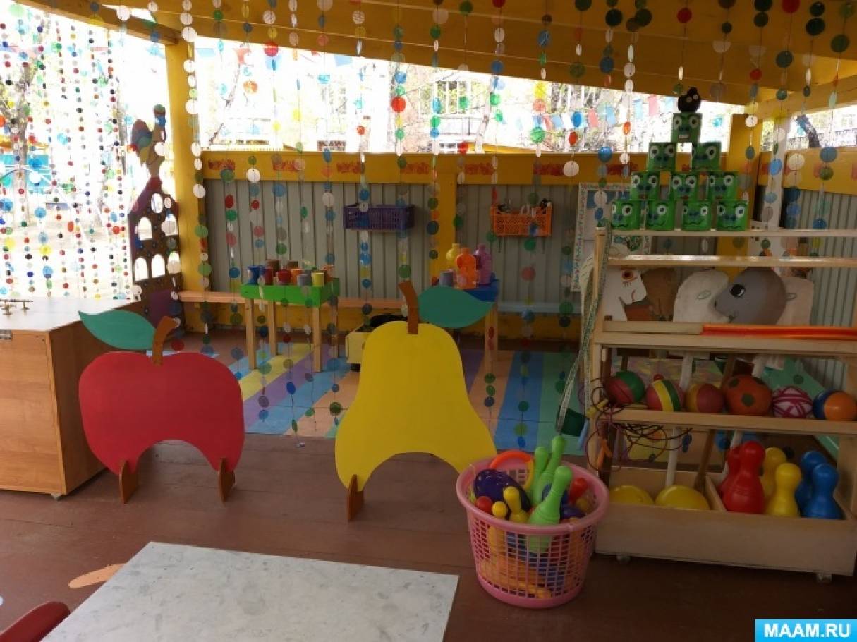 Украшение веранды в детском саду летом своими руками