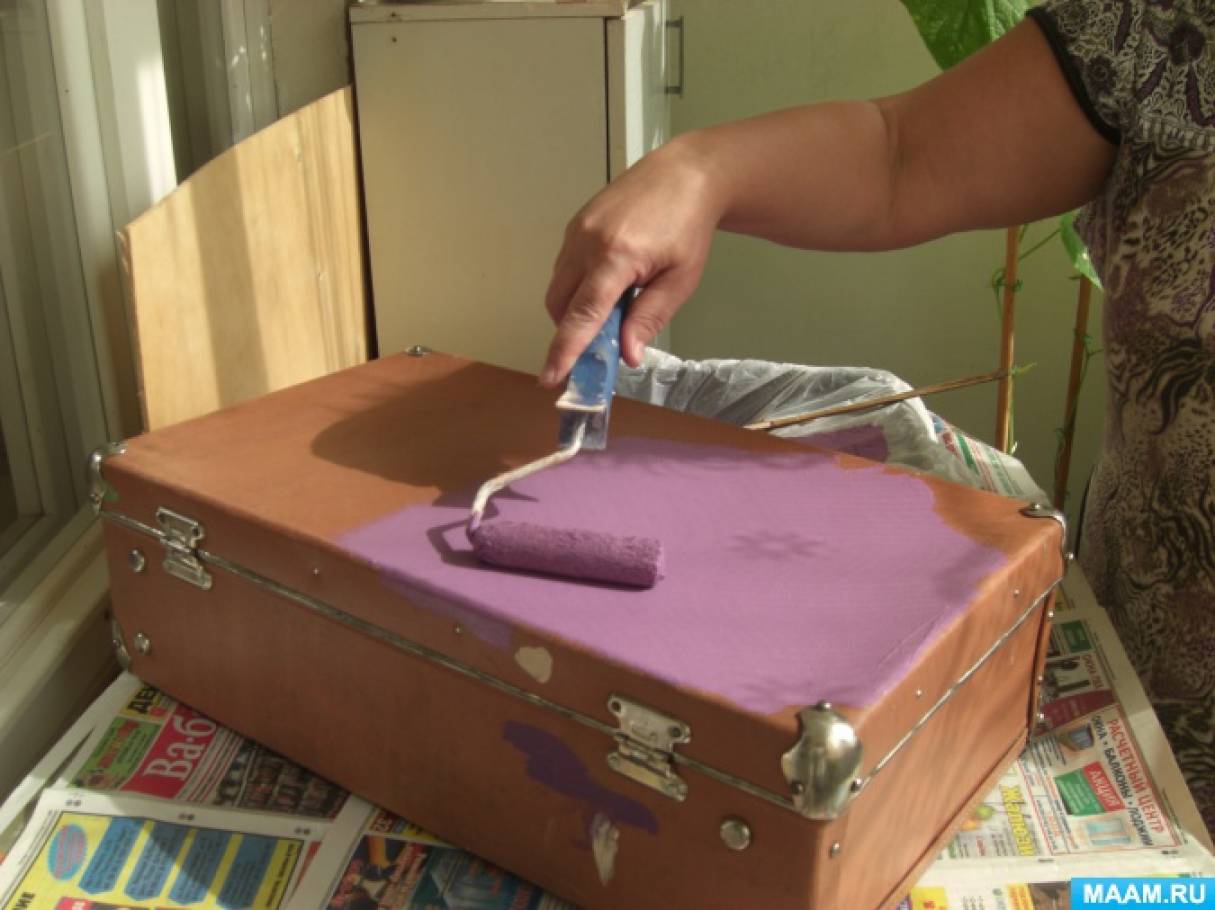 Переделка - старый чемодан в новый.: Мастер-Классы в журнале Ярмарки Мастеров