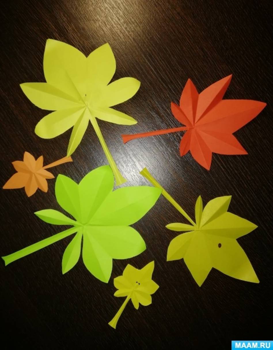 Мастер-класс Поделка изделие Начало учебного года Плетение Плетёные листья Бумага