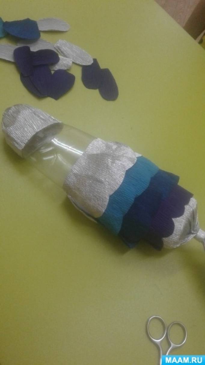 В детском саду «Золотая рыбка» установили сети для пластиковых бутылок