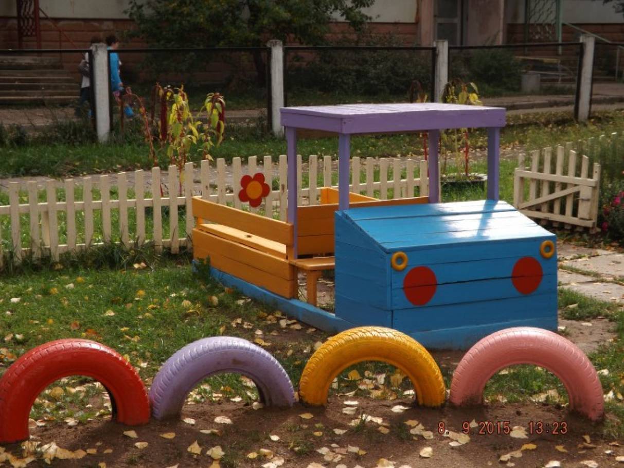 скамейки для детского сада на участок своими руками