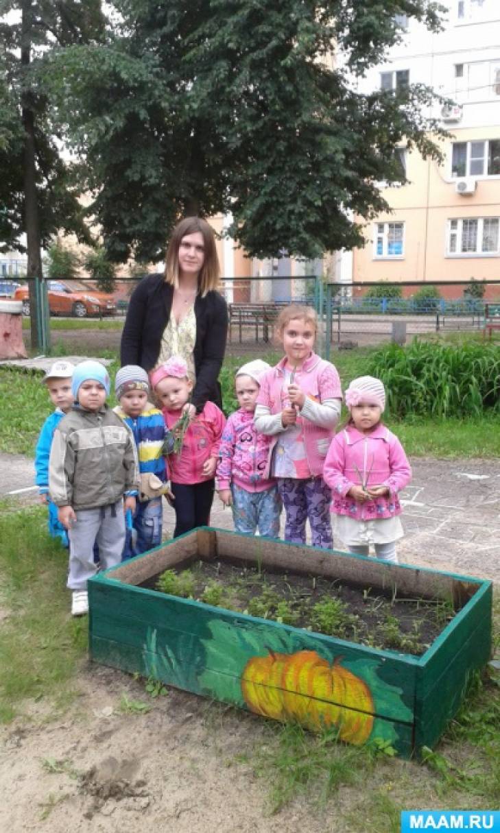 Проект в первой младшей группе «Огород и цветник на участке детского сада»  (7 фото). Воспитателям детских садов, школьным учителям и педагогам -  Маам.ру