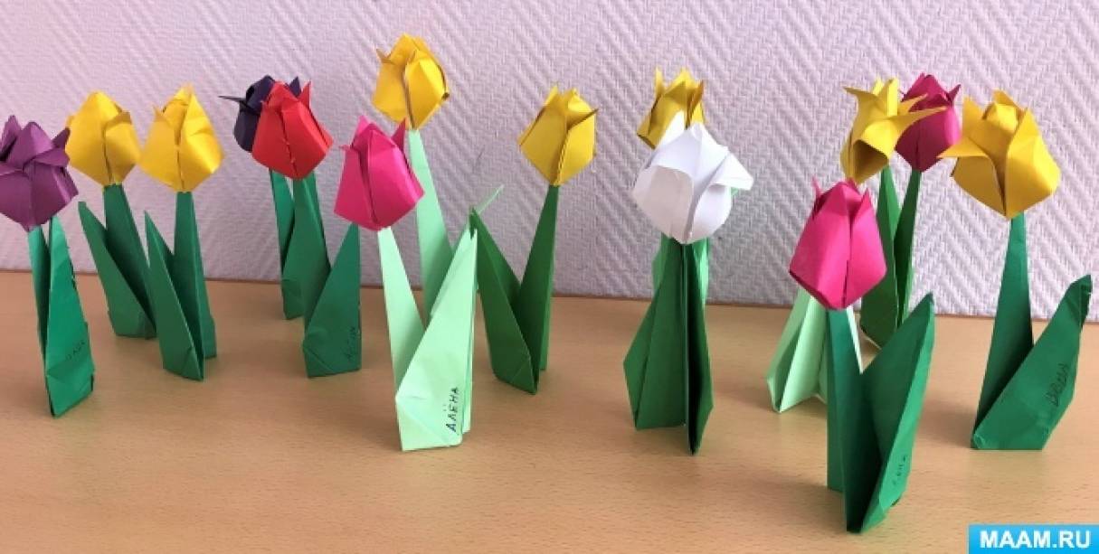 Модульное оригами Тюльпаны