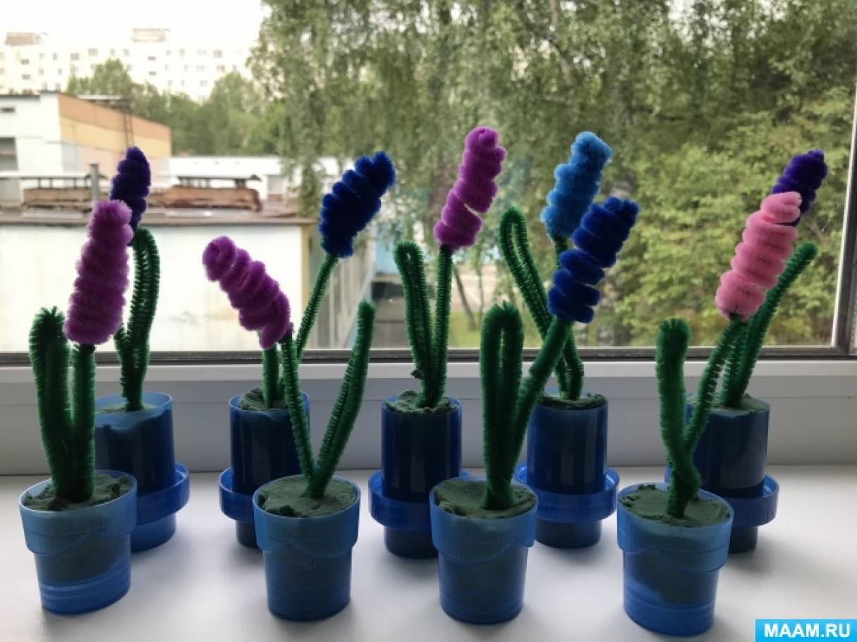 Как сделать цветы тюльпана из полиэтиленовых пакетов