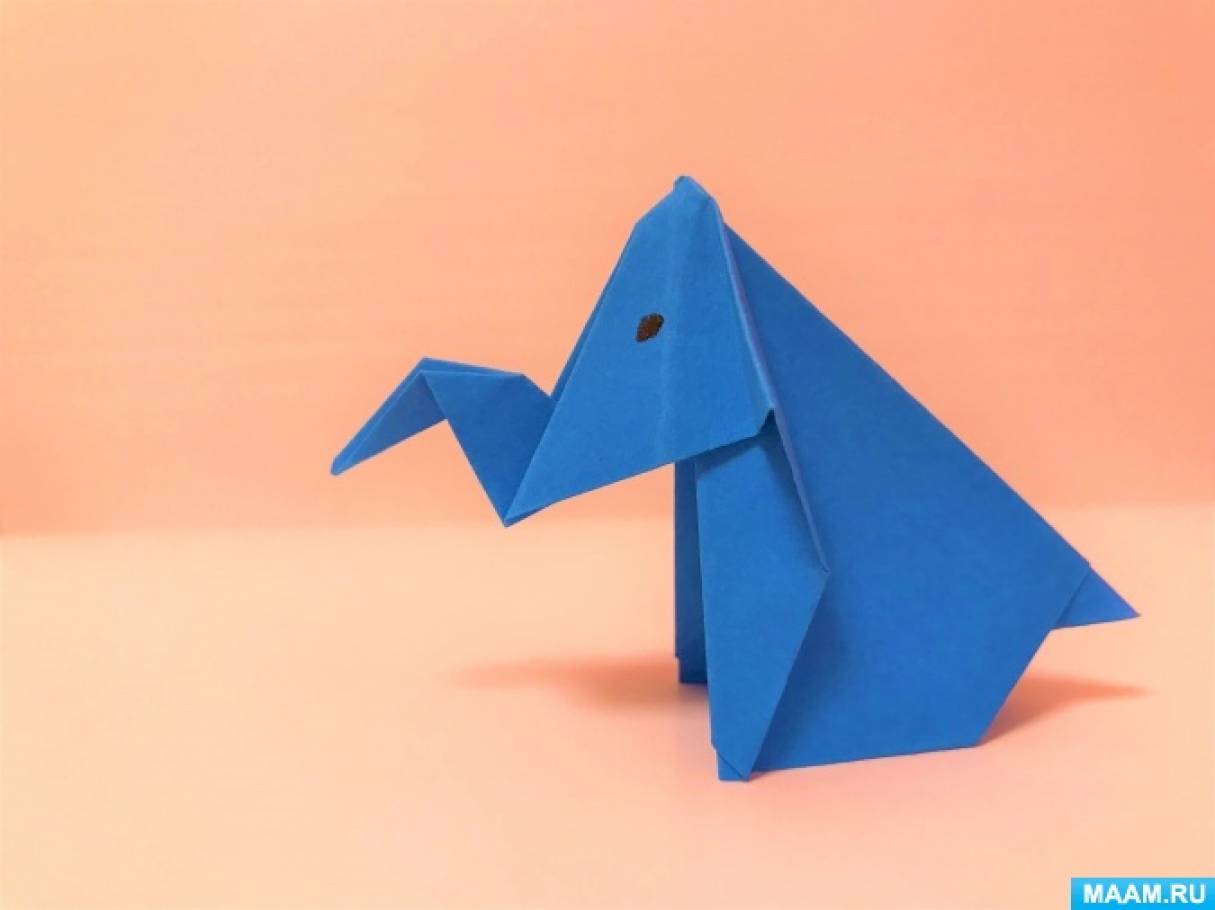 Как сделать слона из бумаги в оригами-технике – мастер-класс со схемой сборки