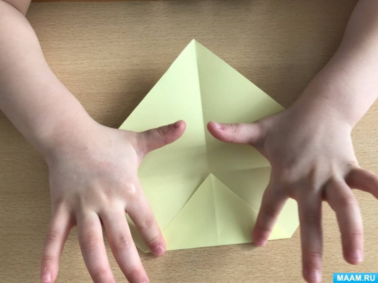 Прыгающий лягушонок из бумаги своими руками оригами