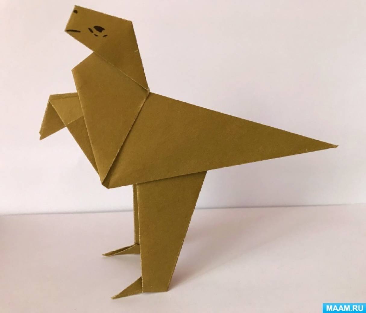 Мастер-класс, оригами «Динозавры» из бумаги