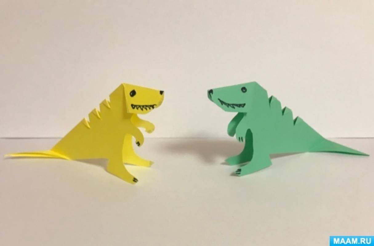 Origami Dinosaur Easy | Оригами Динозавр из Бумаги Своими руками