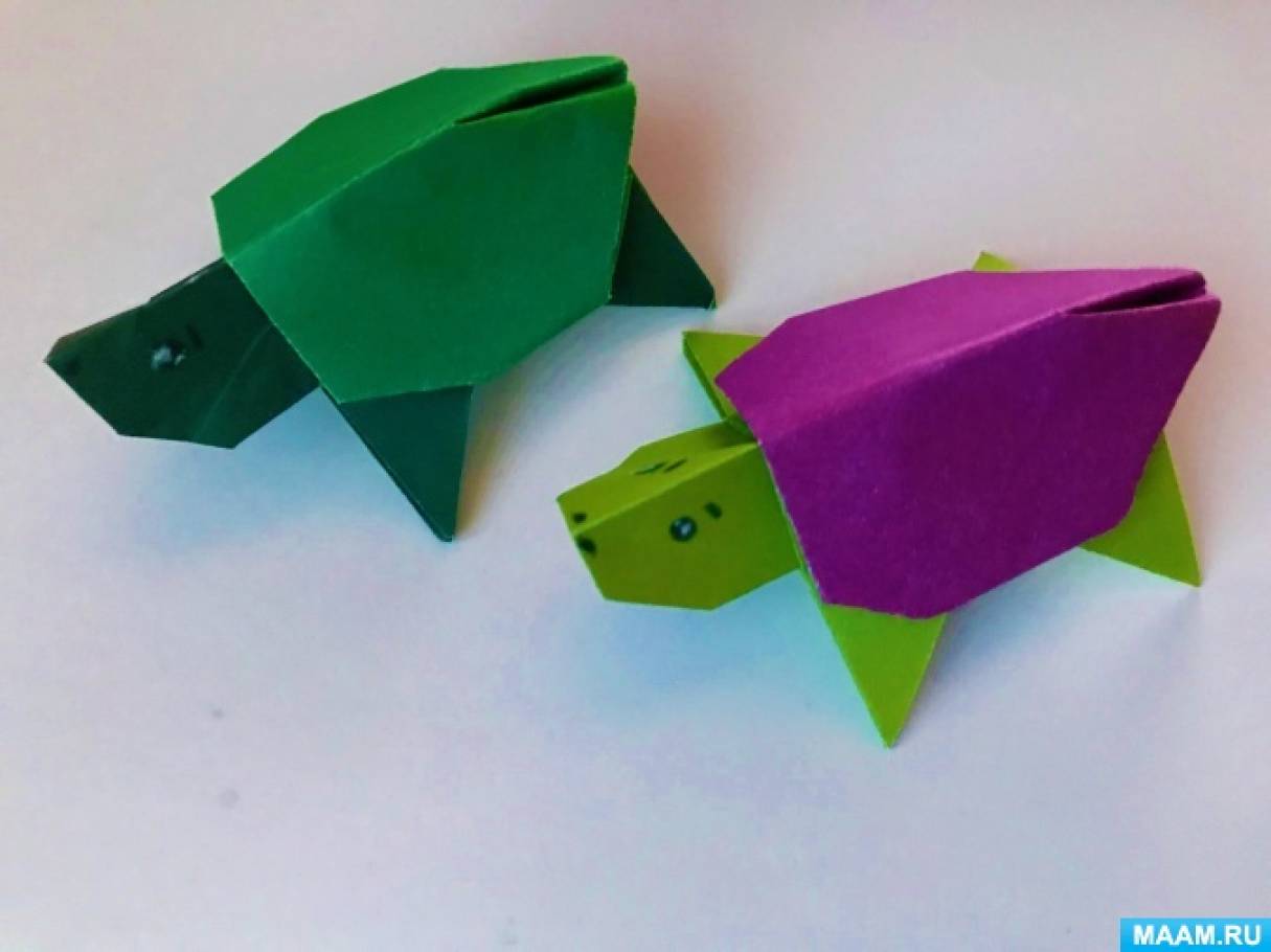 Оригами Черепаха из бумаги. Origami Tortuga de papel fácil. Paper Turtle Easy