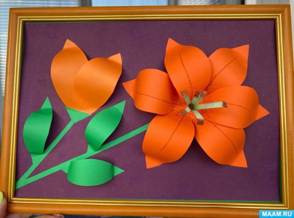Оригами цветы. Как сделать цветок лилию из бумаги своими руками. Поделки из бумаги