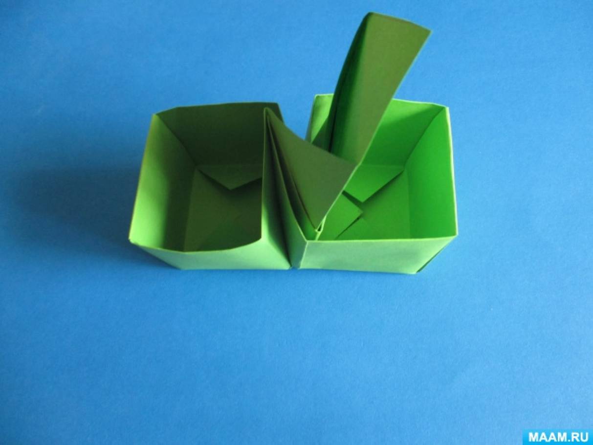 шкафчик оригами из бумаги