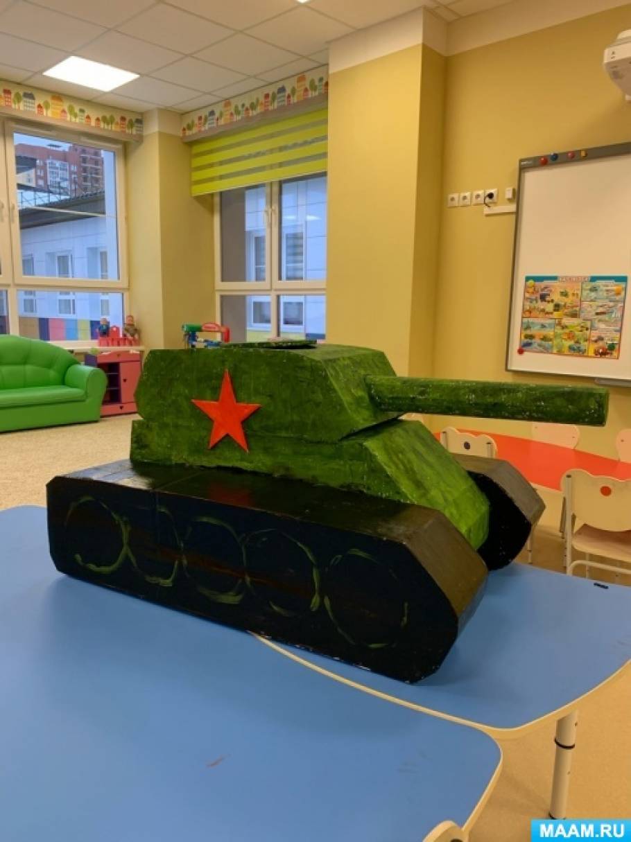 Поделка танк: мастер-класс с фото и описанием, как сделать необычную поделку для детей