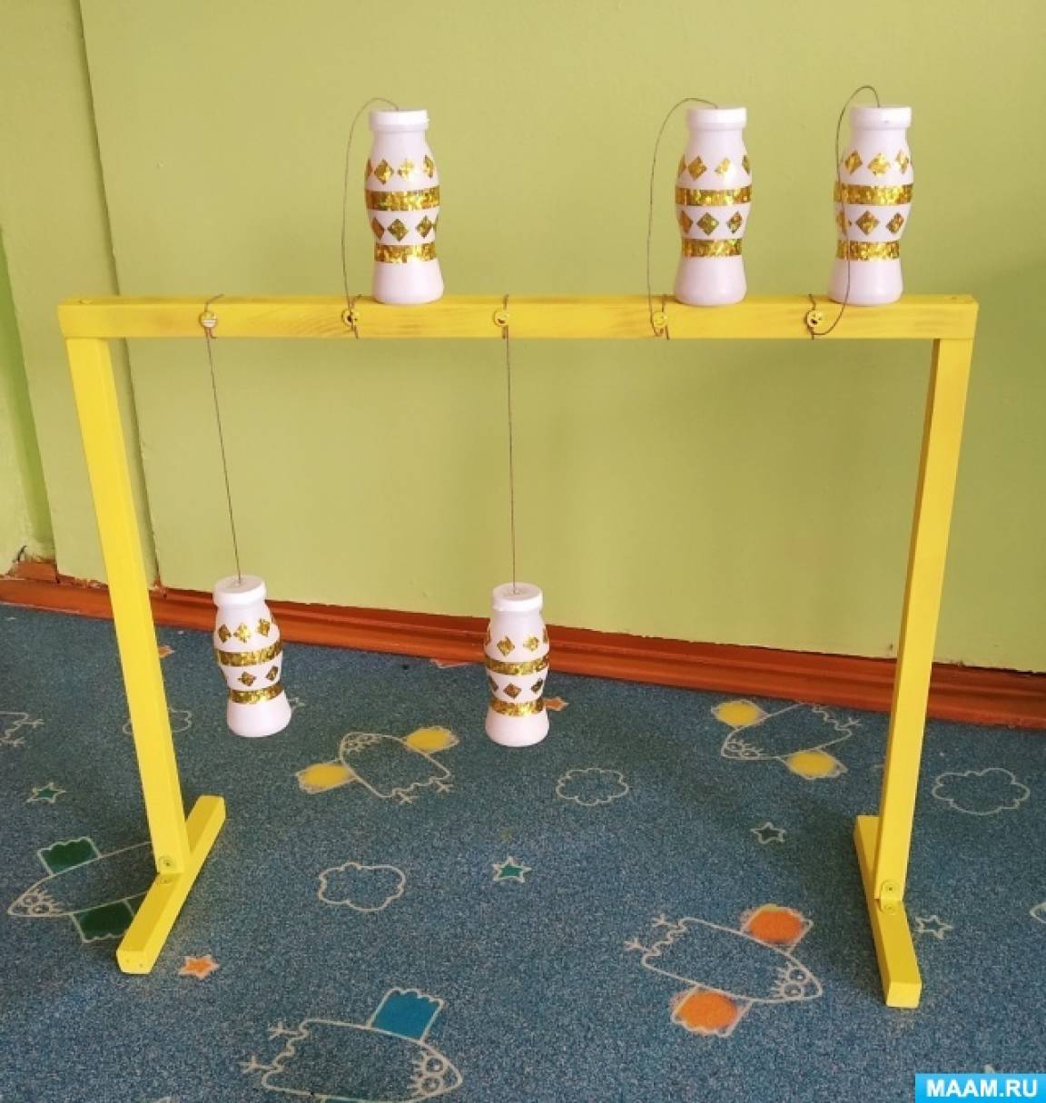 Нестандартное оборудование по физкультуре в детском саду своими руками из л...