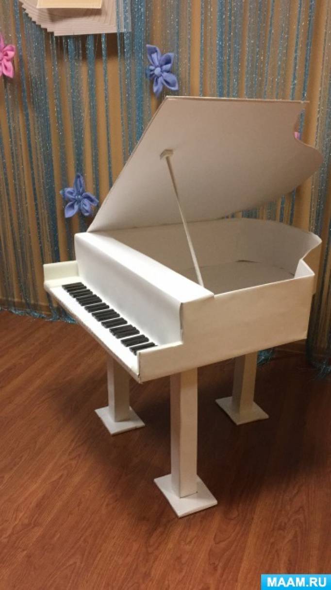 Пианино из бумаги
