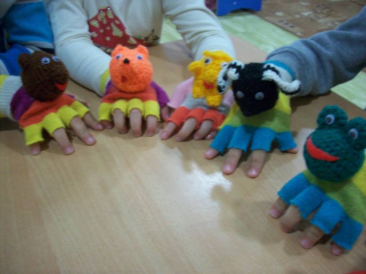 театр живой руки в детском саду своими руками