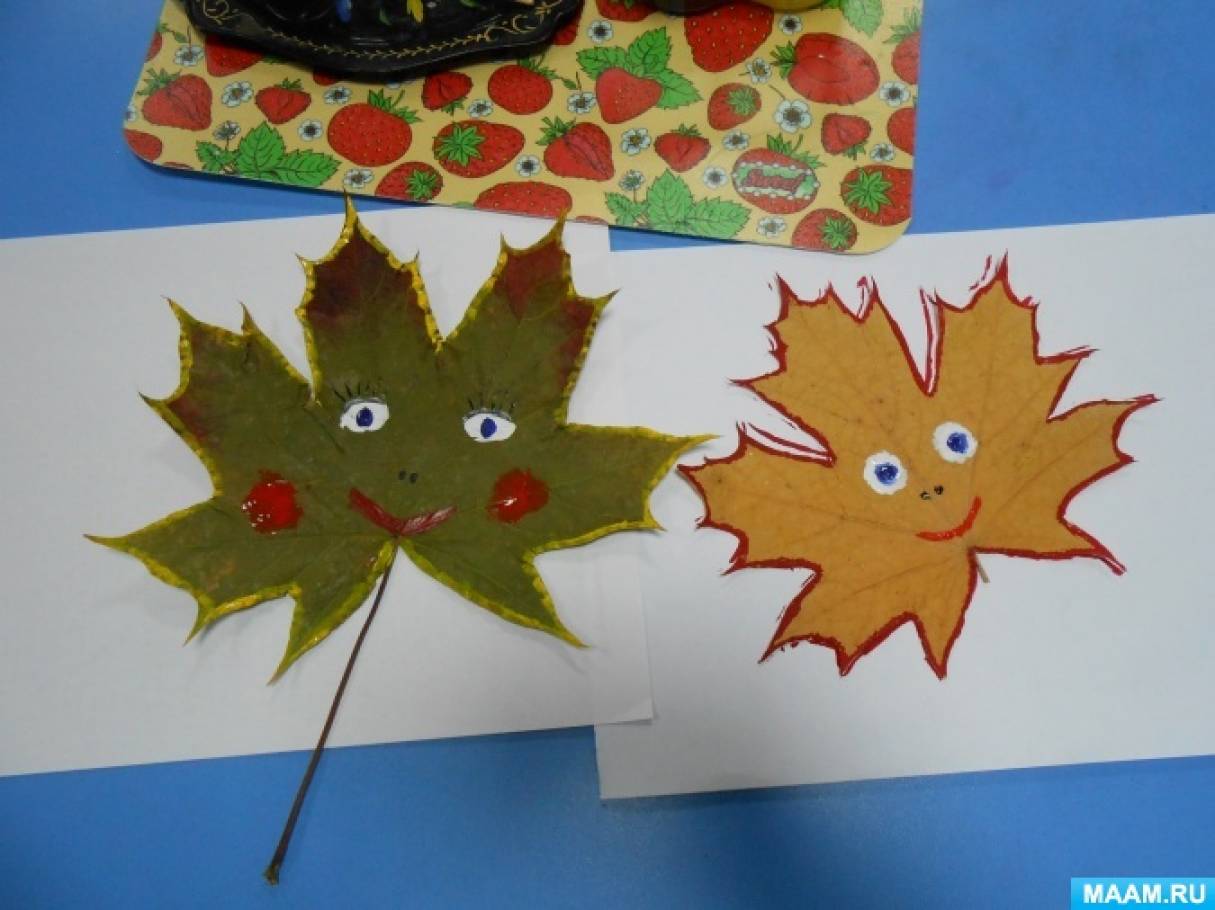 Поделка из осенних листьев в детский сад - фото и картинки: 66 штук