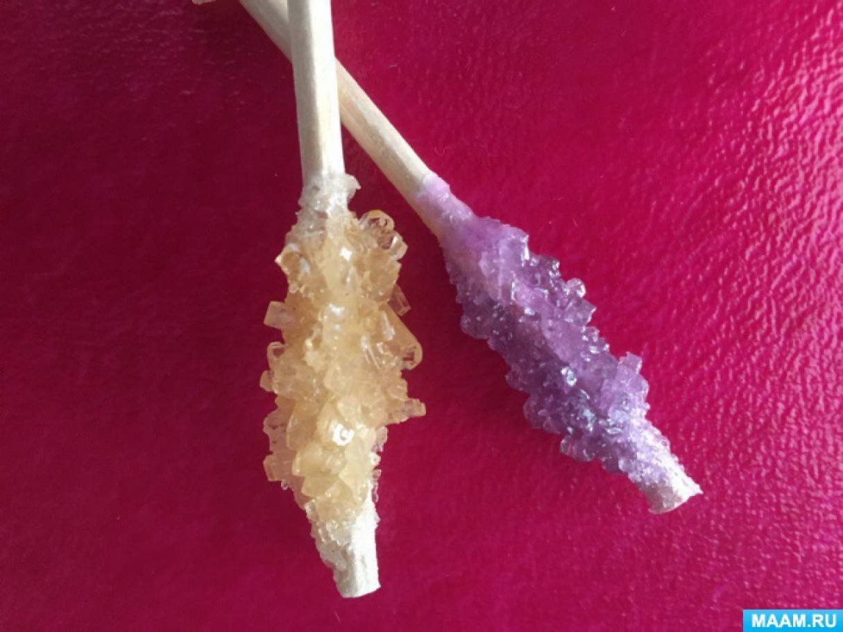 Как вырастить кристаллы из соли или сахара