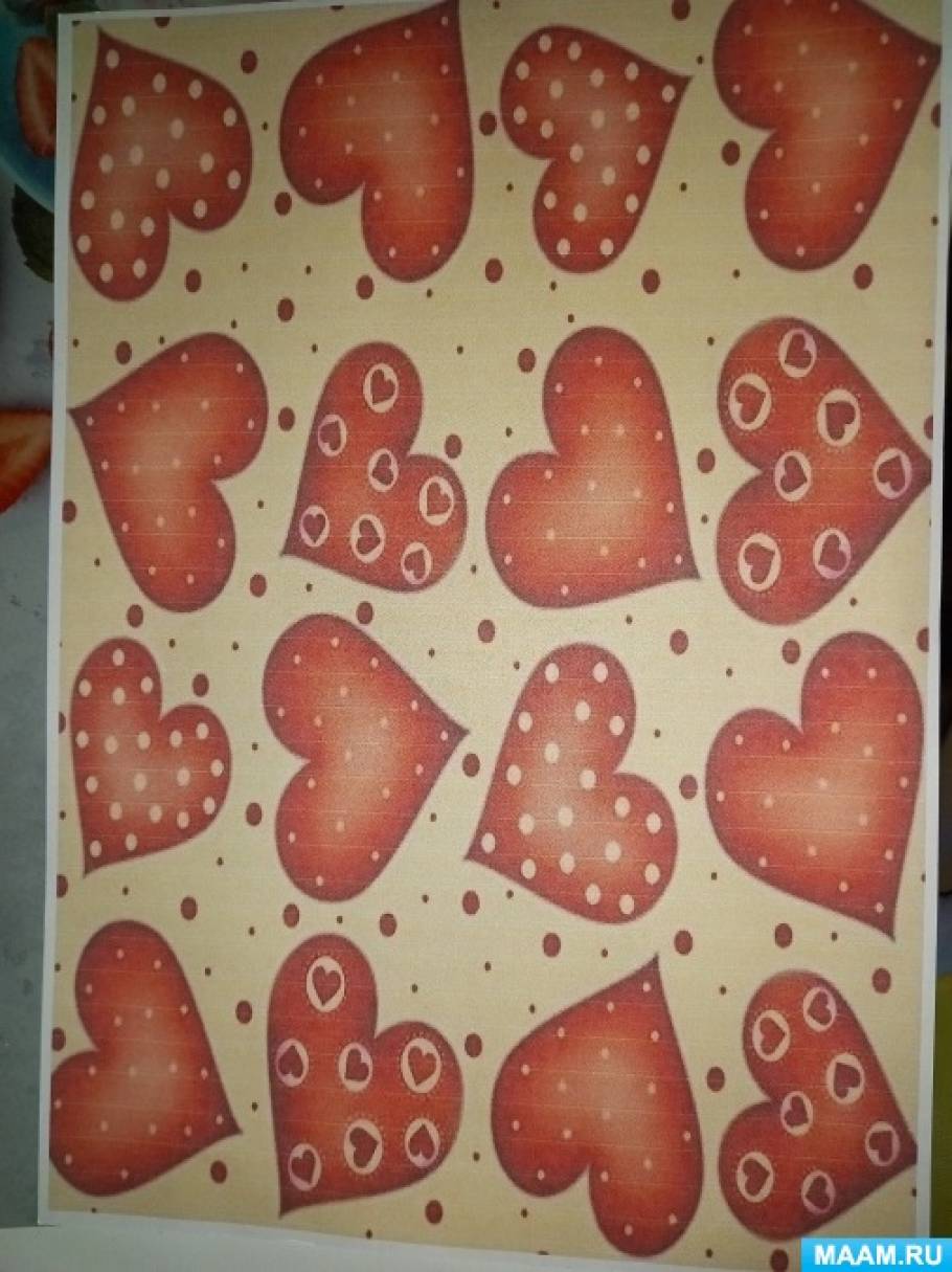 Скрапбукинг: открытка-валентинка «Нежное сердце»